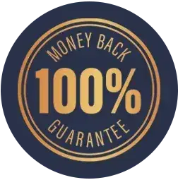 Vision Hero 180-day 100% money back guarantee badge